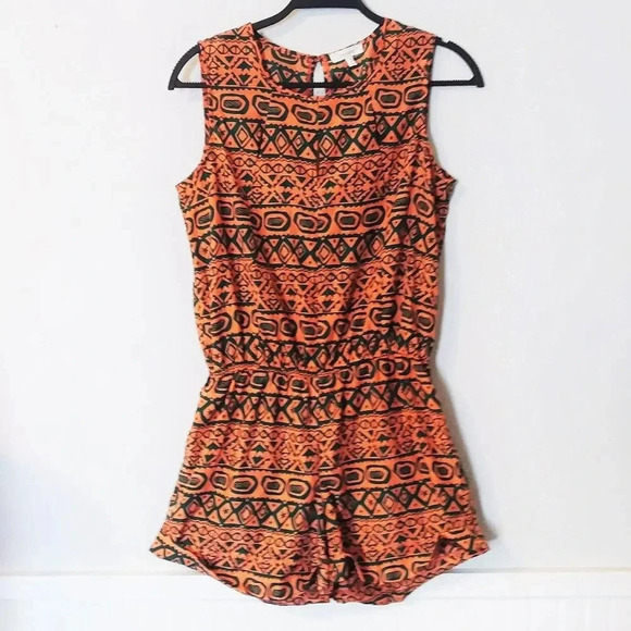 Dorothy Print Sleeveless Romper Medium - Picture 1 of 6